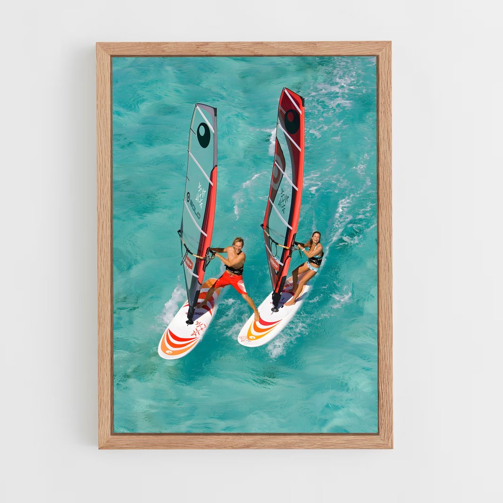 Poster Vagues d'Adrénaline – affiche Planche à voile (vue 4)